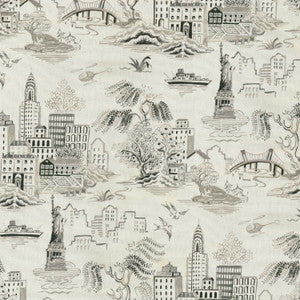 Gotham Chinoise Inked 450260 by Genevieve Gorder Fabric