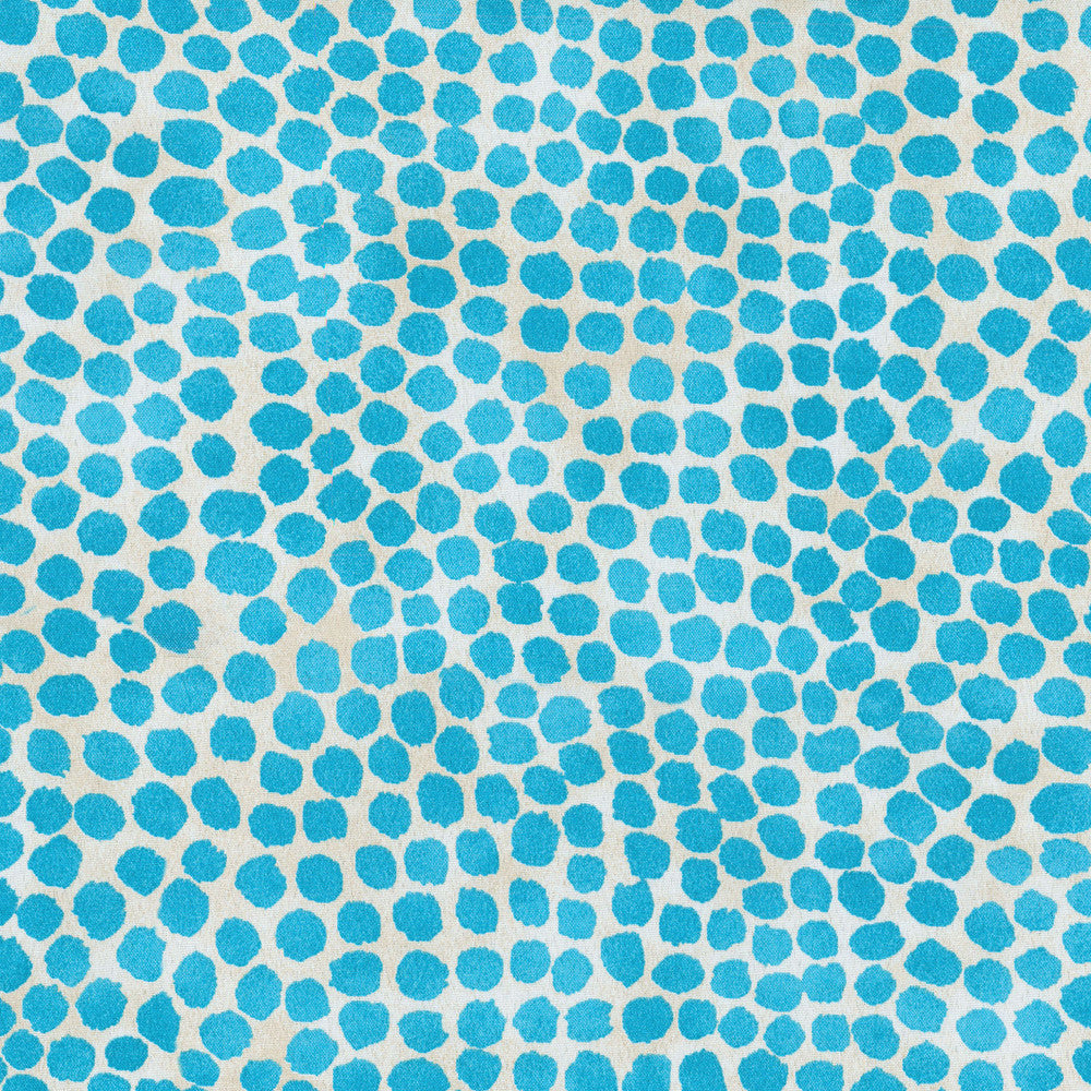 Od Puff Dotty Turquoise 450362 by PKL Studio Fabric OUTDOOR DECEMBER '17 100% Polyester U.S.A. Wyzenbeek 51,000 Horizontal: 13.50" and Vertical: 18.00" 54" - Fabric Carolina -