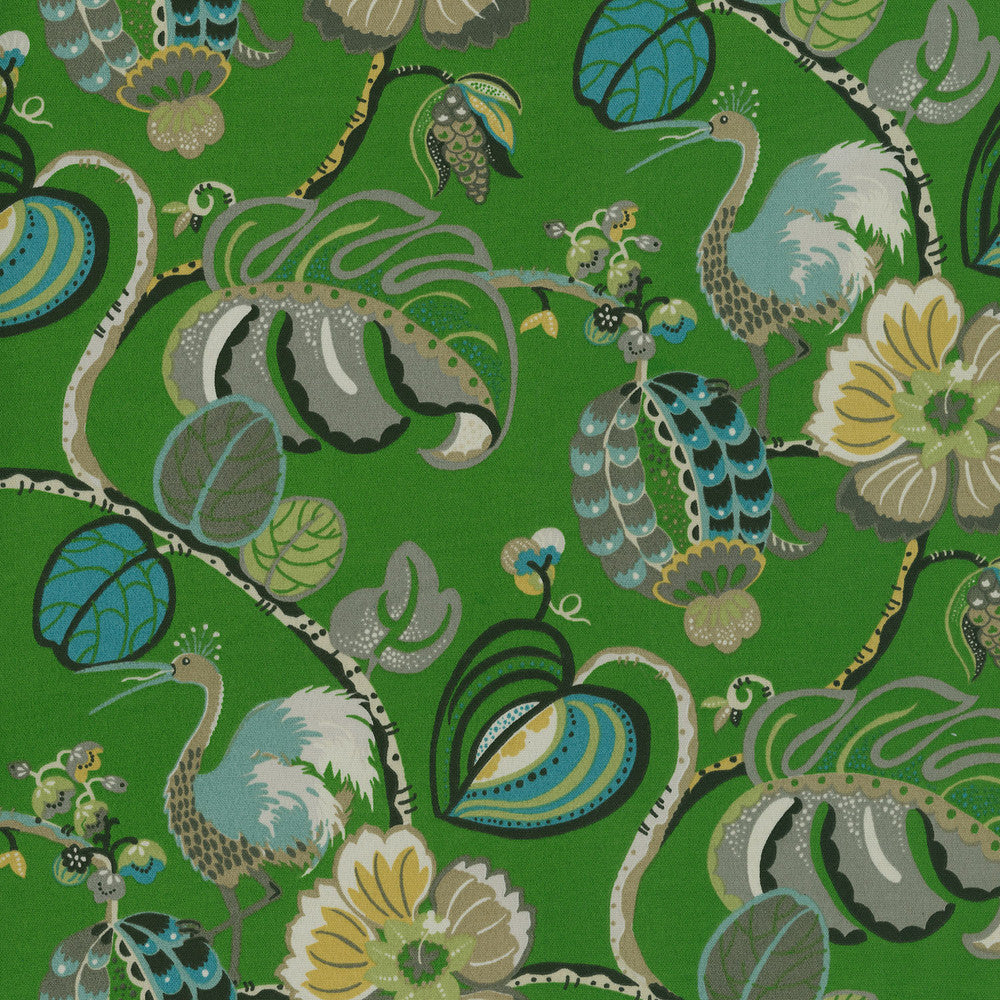 Od Tropical Fete Grass 450401 by Genevieve Gorder Fabric - 100% SPUN Polyester PAKISTAN 51000 Horizontal: 9 and Vertical: 18 54 - Fabric Carolina -