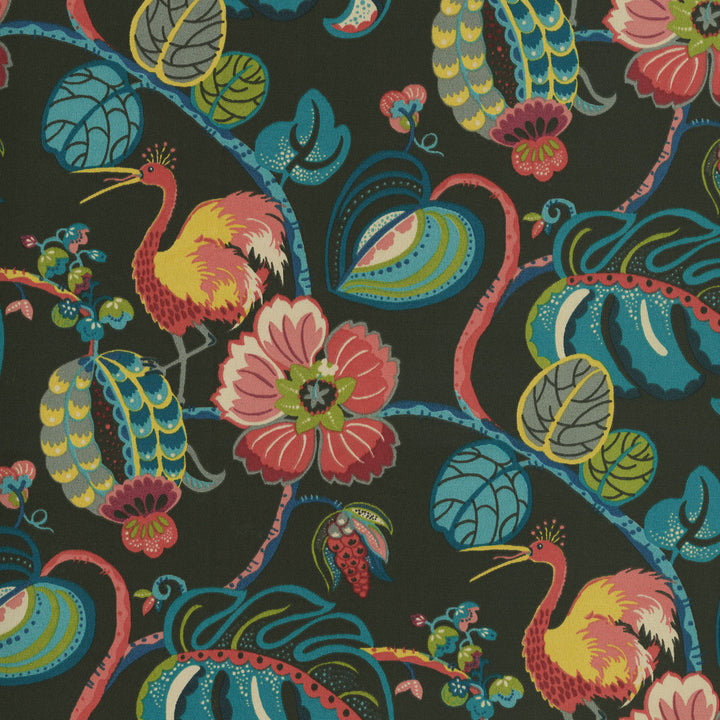 Od Tropical Fete Ebony 450402 by Genevieve Gorder Fabric - 100% SPUN Polyester PAKISTAN 51000 Horizontal: 9 and Vertical: 18 54 - Fabric Carolina -
