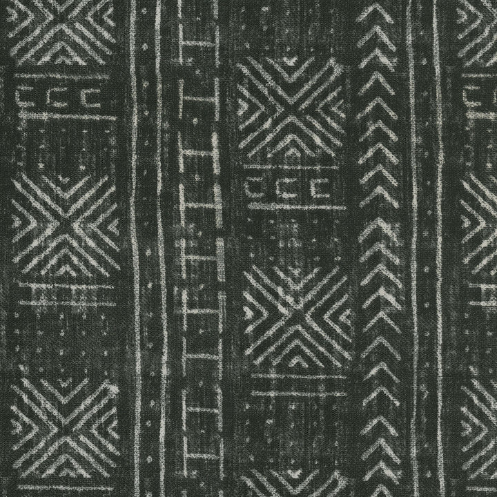 Od Mali Mud Cloth Ebony 450452 by PKL Studio Fabric - 100% Spun Polyester PAKISTAN 51000 Horizontal: 13.5 and Vertical: 13.5 54 - Fabric Carolina -