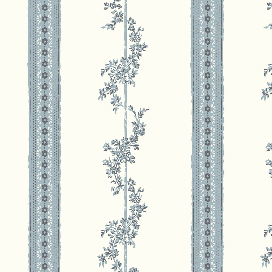 Drottningholm - Blue by Schumacher Wallcovering