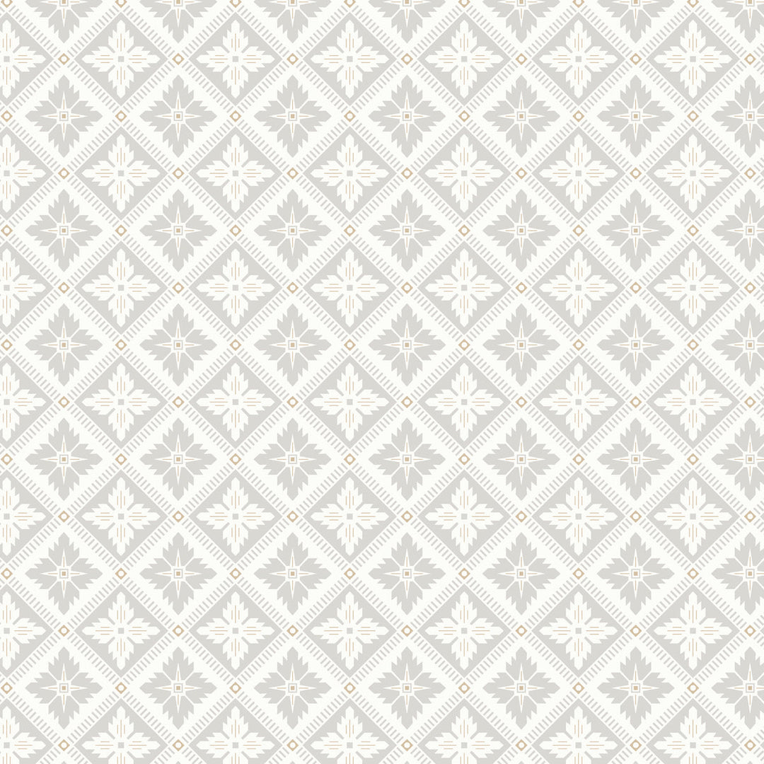 Loka - Grey And Gold by Schumacher Wallcovering