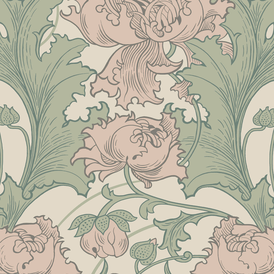 Siri - Leaf by Schumacher Wallcovering