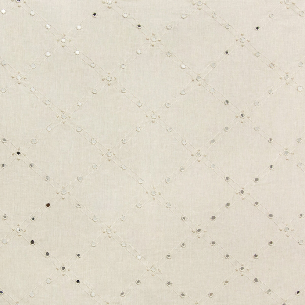 Mirari Ivory by Kravet Design Fabric ALEXA HAMPTON MALLORCA LINEN - 63%;GLASS - 26%;SPUN POLYESTER - 11% India Horizontal: 8.75 and Vertical: 7.75 52 - Fabric Carolina -