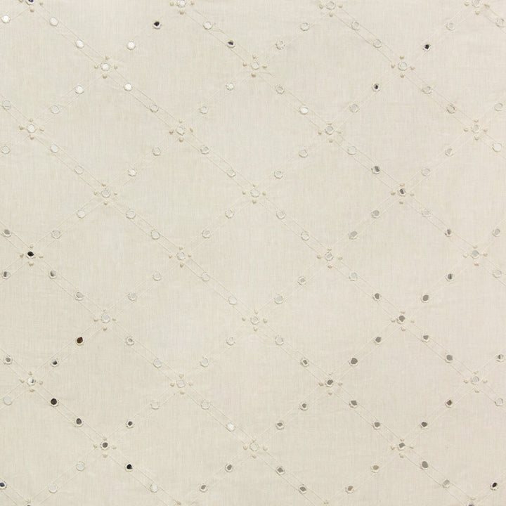 Mirari Ivory by Kravet Design Fabric ALEXA HAMPTON MALLORCA LINEN - 63%;GLASS - 26%;SPUN POLYESTER - 11% India Horizontal: 8.75 and Vertical: 7.75 52 - Fabric Carolina -