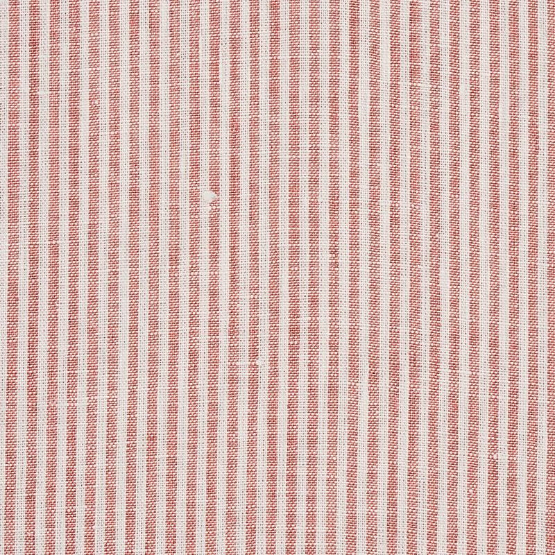 Wesley Ticking Stripe Coral 65988 by Schumacher Fabric New Traditional - Fabric Carolina -