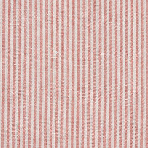 Wesley Ticking Stripe Coral 65988 by Schumacher Fabric