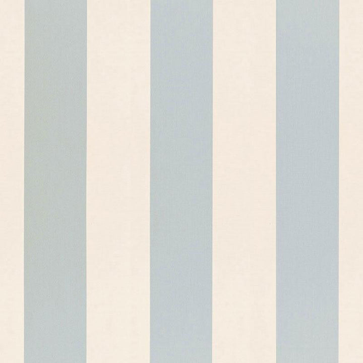 Beaufort Awning Stripe Ciel 66041 by Schumacher Designer Fabric Sea Island Stripe 8.75" - Swanky Fabrics -