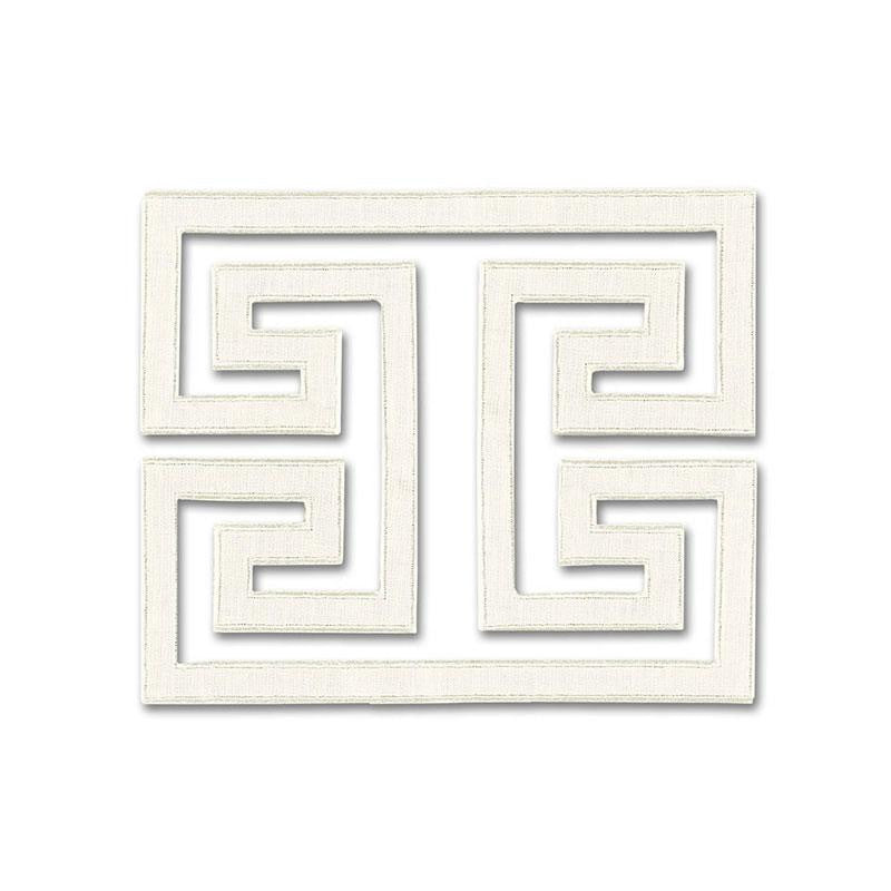 Madame Wu Appliqu Swan 66130 by Schumacher Designer Trim Mary Mcdonald 8.0" - Swanky Fabrics -