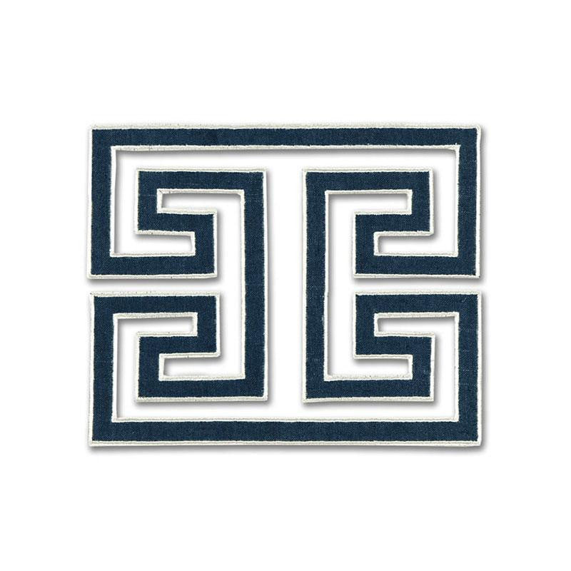 Madame Wu Appliqu Bleu Marine 66132 by Schumacher Trim Mary Mcdonald 8.0" - Fabric Carolina -