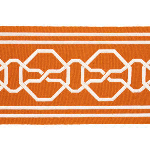 Malmaison Tape Tangerine 66152 by Schumacher Trim