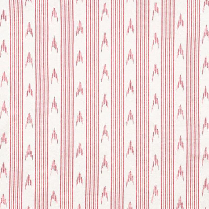 Santa Barbara Ikat Pink 74221 by Schumacher Fabric Mark D. Sikes 9.0" - Fabric Carolina -