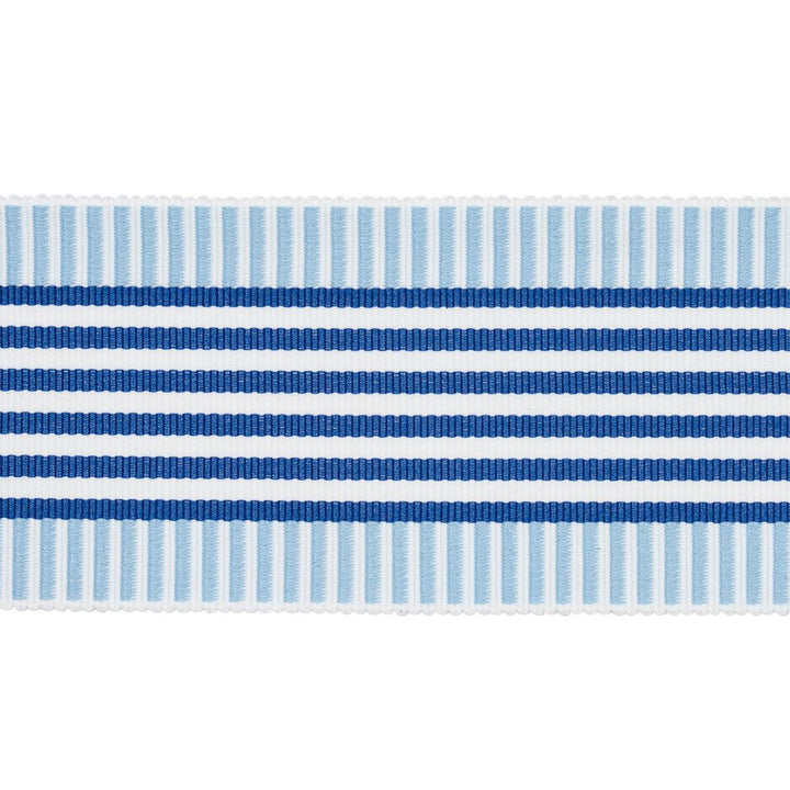 Keket Stripe Tape Blues 81690 by Schumacher Trim Victor Glemaud - Fabric Carolina -