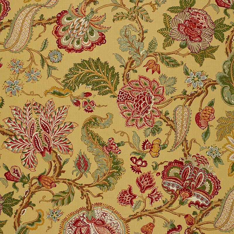 Chalfont Sunflower 172742 by Schumacher Designer Fabric The Libray Collection 29.0" - Swanky Fabrics -