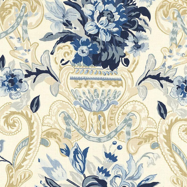 Aylesbury Vase Delft 173843 by Schumacher Fabric Classic Prints 27.0" - Fabric Carolina -
