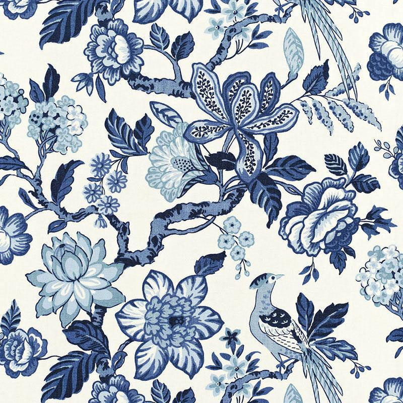 Huntington Gardens Bleu Marine 175560 by Schumacher Fabric Timothy Corrigan 27.0" - Fabric Carolina -