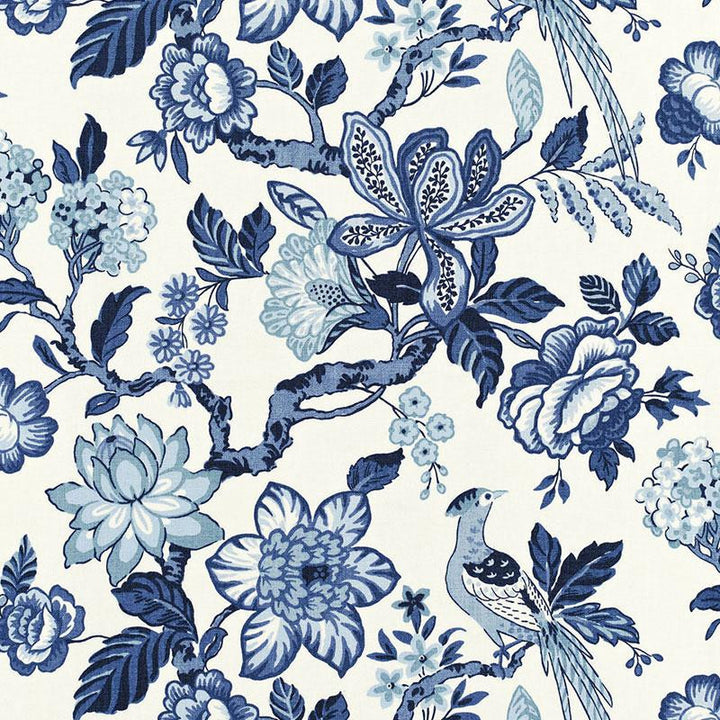 Huntington Gardens Bleu Marine 175560 by Schumacher Fabric Timothy Corrigan 27.0" - Fabric Carolina -