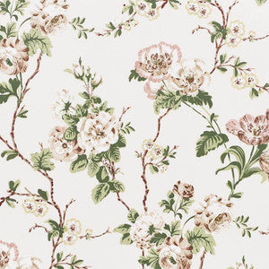 Betty Chintz Quiet Pink 178400 by Schumacher Fabric