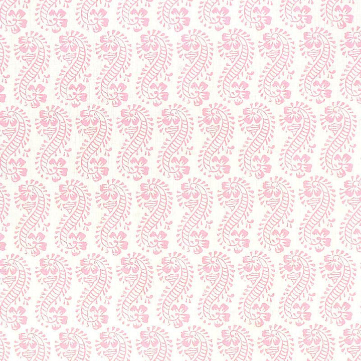 Lani Pink 179182 by Schumacher Designer Fabric Molly Mahon 3.38" - Swanky Fabrics -
