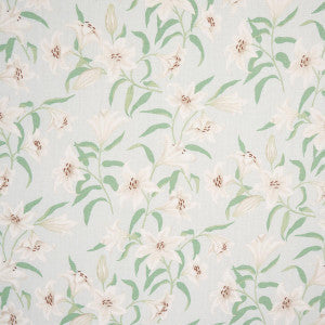 Scattered Lilies Sky 180301 by Schumacher Fabric
