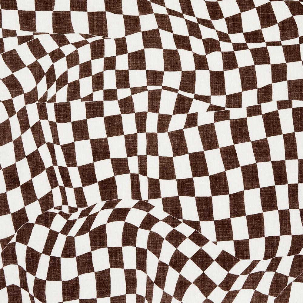 Loose Check Brown 180331 by Schumacher Fabric David Kaihoi 54.0" - Fabric Carolina -