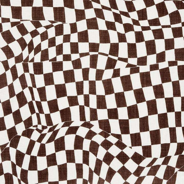 Loose Check Brown 180331 by Schumacher Fabric David Kaihoi 54.0" - Fabric Carolina -