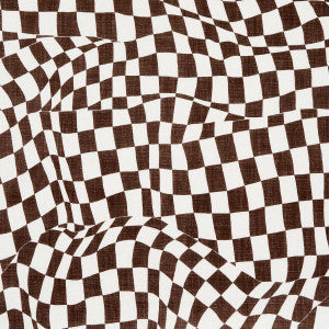 Loose Check Brown 180331 by Schumacher Fabric