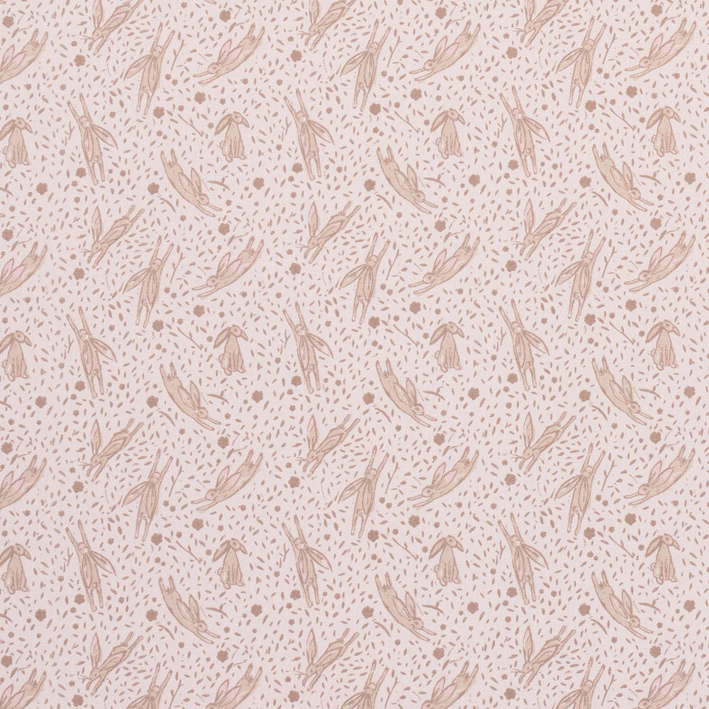 Rabbit High Performance Print Blush 180441 by Schumacher Designer Fabric Marie-Chantal 6.75" - Swanky Fabrics -