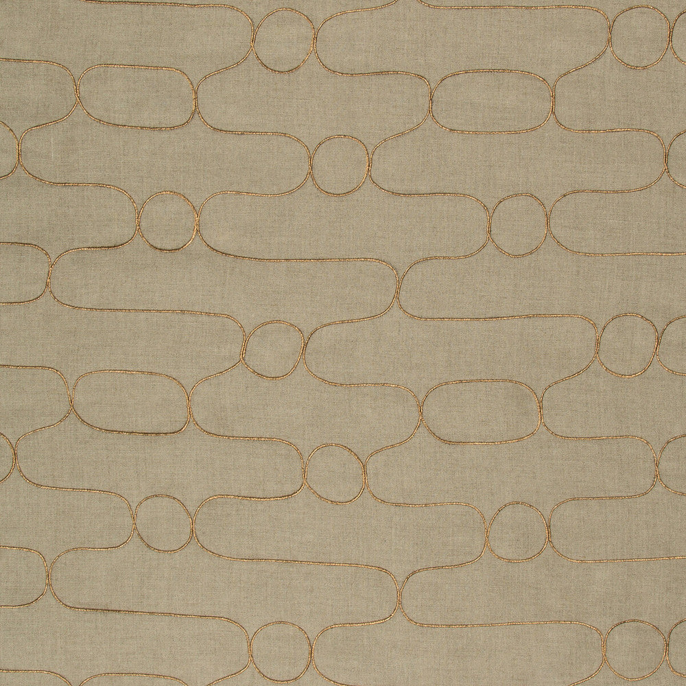 Tottori Gilded by Kravet Couture Fabric IZU COLLECTION LINEN - 94%;ZARI - 6% India Horizontal: 9.4 and Vertical: 9.4 55 - Fabric Carolina -