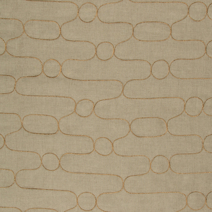 Tottori Gilded by Kravet Couture Fabric IZU COLLECTION LINEN - 94%;ZARI - 6% India Horizontal: 9.4 and Vertical: 9.4 55 - Fabric Carolina -