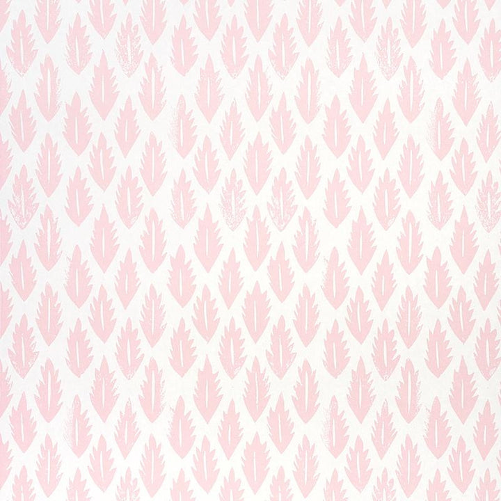 Leaf Pink 5011151 by Schumacher Wallpaper Molly Mahon 10.25" - Fabric Carolina -