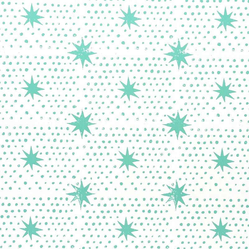 Spot & Star Seaglass 5011171 by Schumacher Designer Wallpaper Molly Mahon 7.0" - Swanky Fabrics -