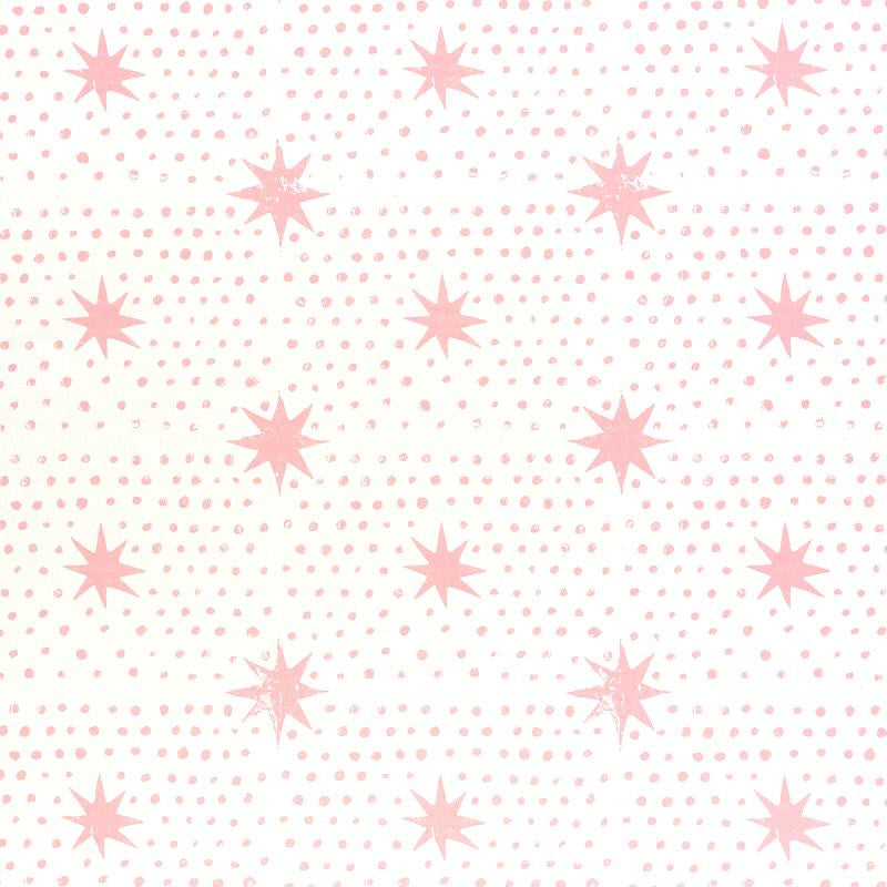 Spot & Star Pink 5011172 by Schumacher Wallpaper Molly Mahon 7.0" - Fabric Carolina -