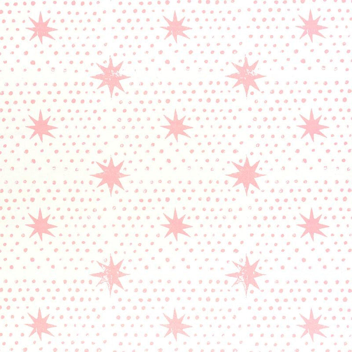 Spot & Star Pink 5011172 by Schumacher Wallpaper Molly Mahon 7.0" - Fabric Carolina -