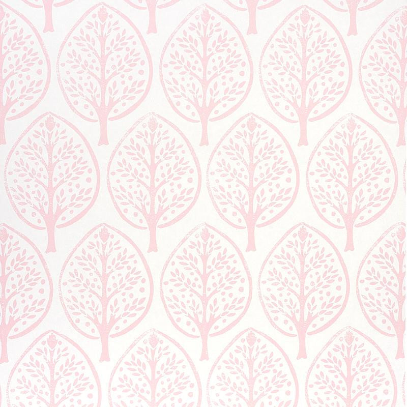 Tree Pink 5011181 by Schumacher Wallpaper Molly Mahon 10.25" - Fabric Carolina -
