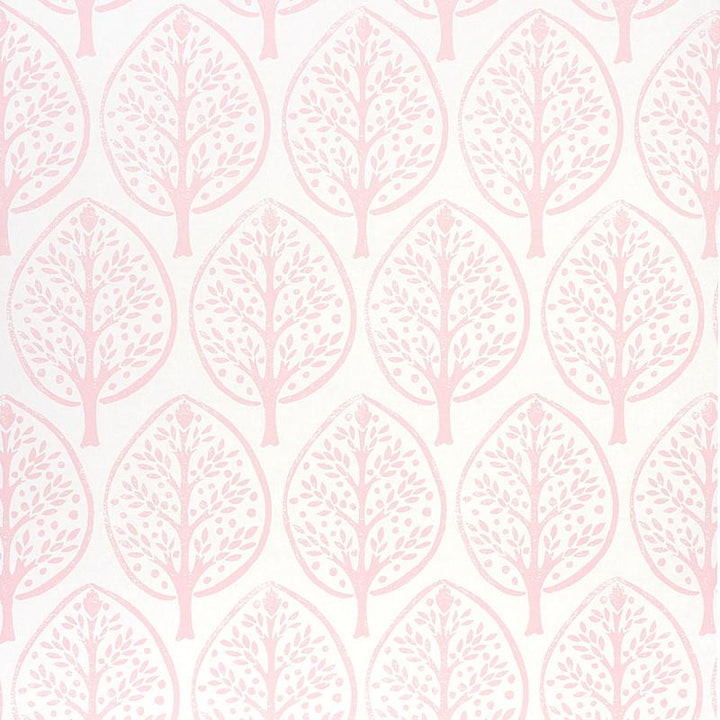Tree Pink 5011181 by Schumacher Wallpaper Molly Mahon 10.25" - Fabric Carolina -