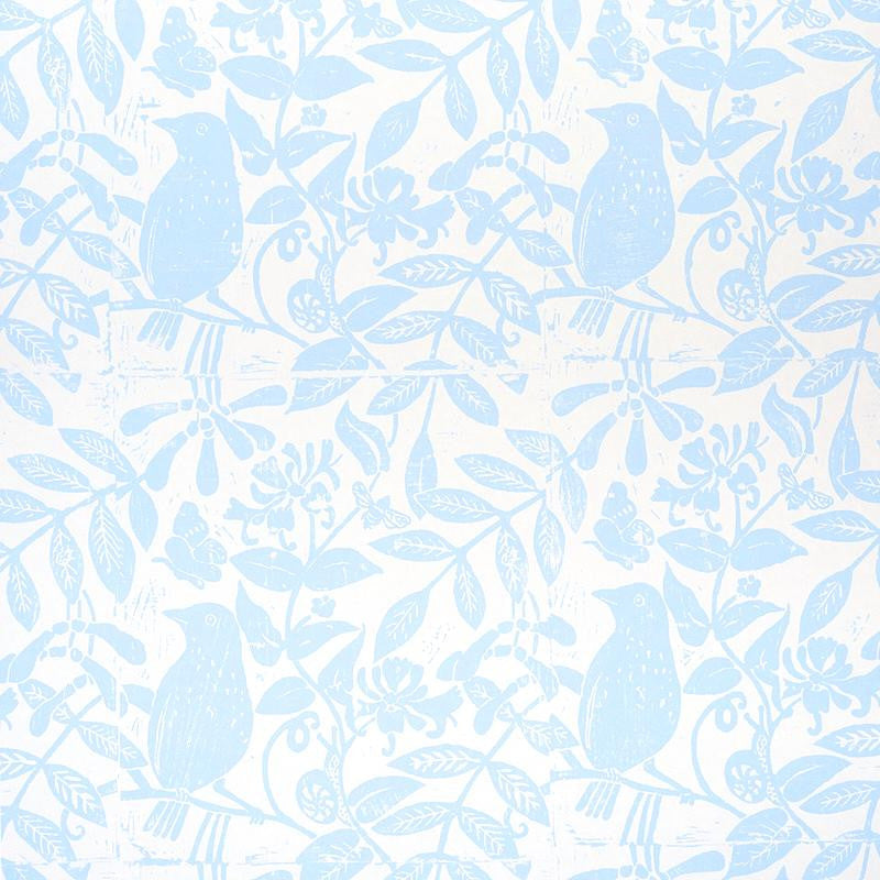 Bird & Bee Sky 5011190 by Schumacher Designer Wallpaper Molly Mahon 20.5" - Swanky Fabrics -