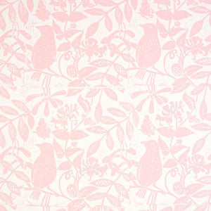 Bird & Bee Pink 5011191 by Schumacher Wallpaper