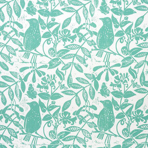 Bird & Bee Seaglass 5011192 by Schumacher Wallpaper
