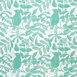 Bird & Bee Seaglass 5011192 by Schumacher Wallpaper