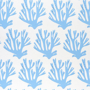 Coral Blue 5011201 by Schumacher Wallpaper