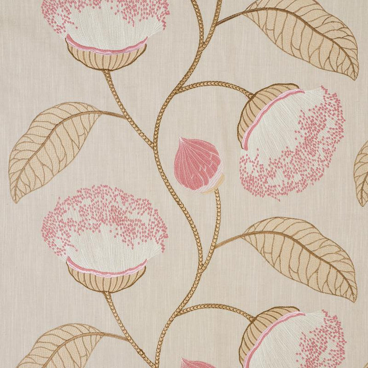 Celinda Embroidery Blush 78302 by Schumacher Fabric Exquisite Embroideries 24.5" - Fabric Carolina -