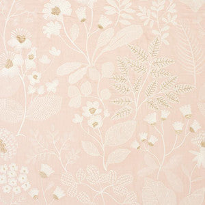 Emaline Embroidery Blush 78310 by Schumacher Fabric