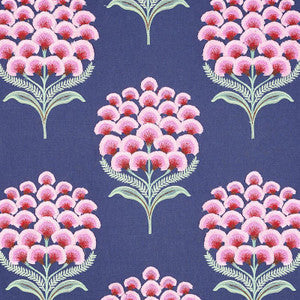 Aurelia Embroidery Navy 78810 by Schumacher Fabric