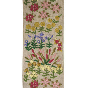 Lula Embroidered Tape Natural 79311 by Schumacher Trim