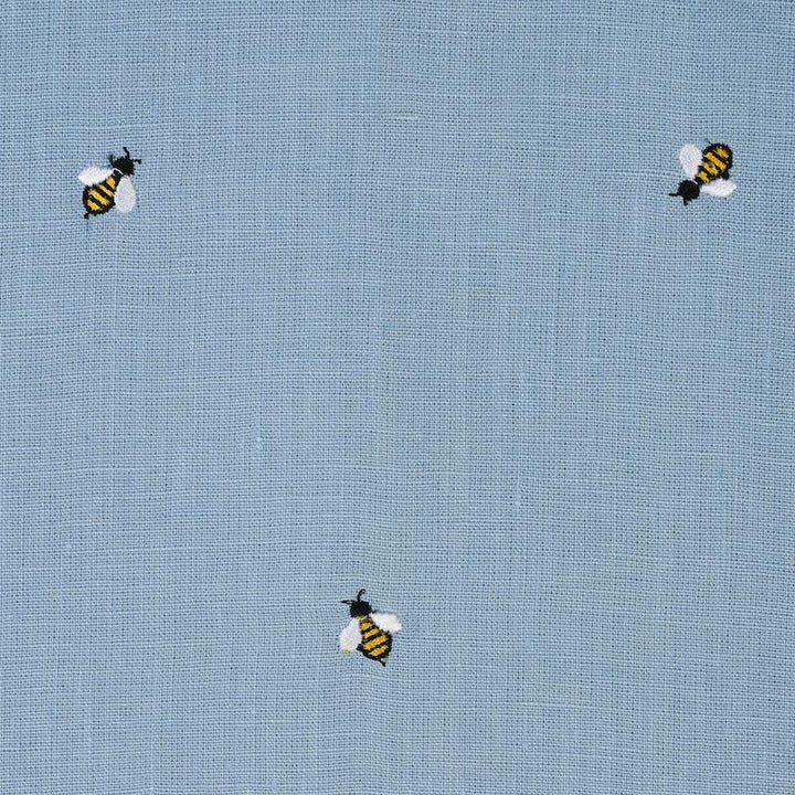 Honey Bee Embroidery Sky 78421 by Schumacher Fabric Exquisite Embroideries 11.0" - Fabric Carolina -