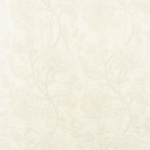 Full Bloom Embroidery Cream 70811 by Schumacher Fabric