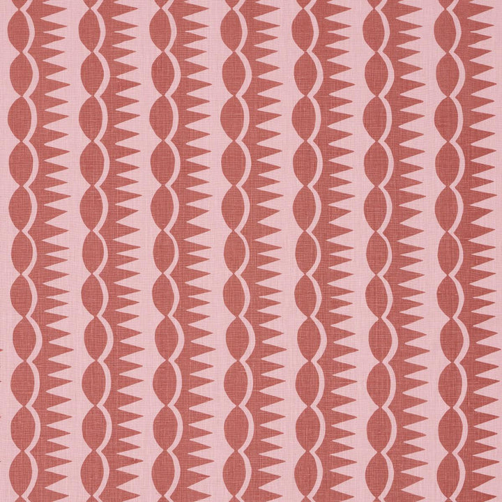 Dagger Stripe Red On Pink 181531 by Schumacher Fabric Drusus Tabor 3.88" - Fabric Carolina -