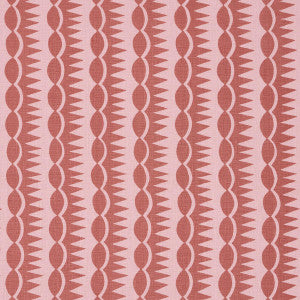 Dagger Stripe Red On Pink 181531 by Schumacher Fabric
